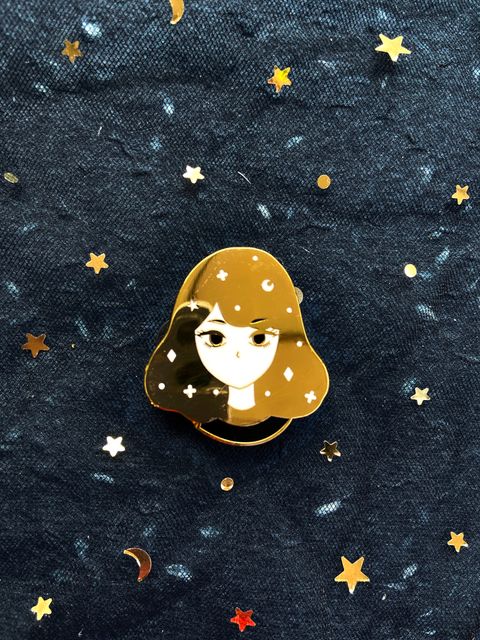 4 You Are Gold Hard Gold Enamel Pin B.JPG