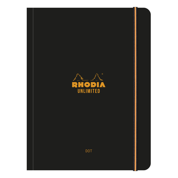RHODIA 118979C - Unlimited Black Elastic Notebook - A5 - Lined - View #8