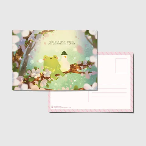 frog_duck_sakura2pcard