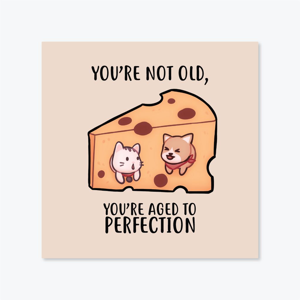 You're not old, you're aged to perfection-01