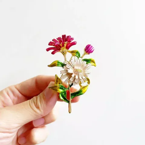 pink brooch