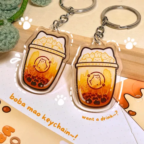 BOBA MEDIUM KEYCHAIN