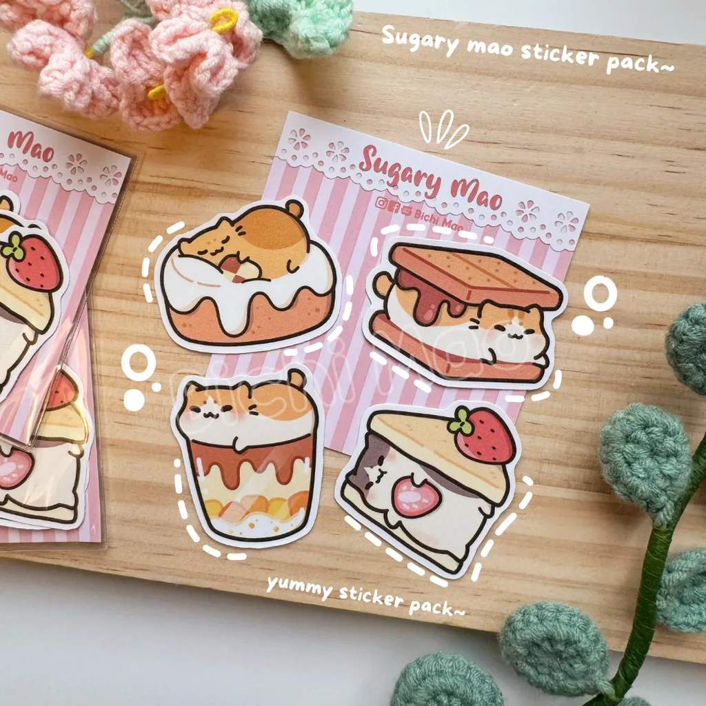SUGARY MAO STICKER PACKS