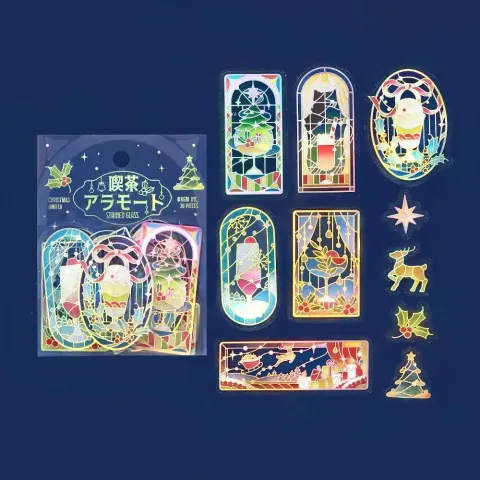 bgm-foil-stamping-2025-christmas-limited-edition-cafe-a-la-mode-stained-clear-seal-christmas-night-2