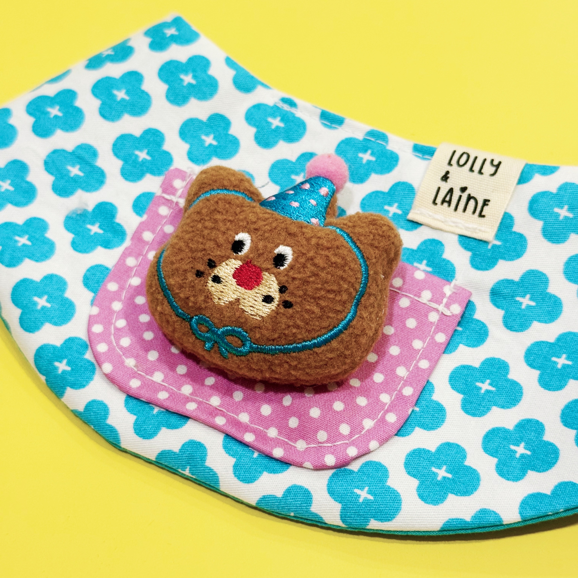 Pawty Brown Bear BB Bib 