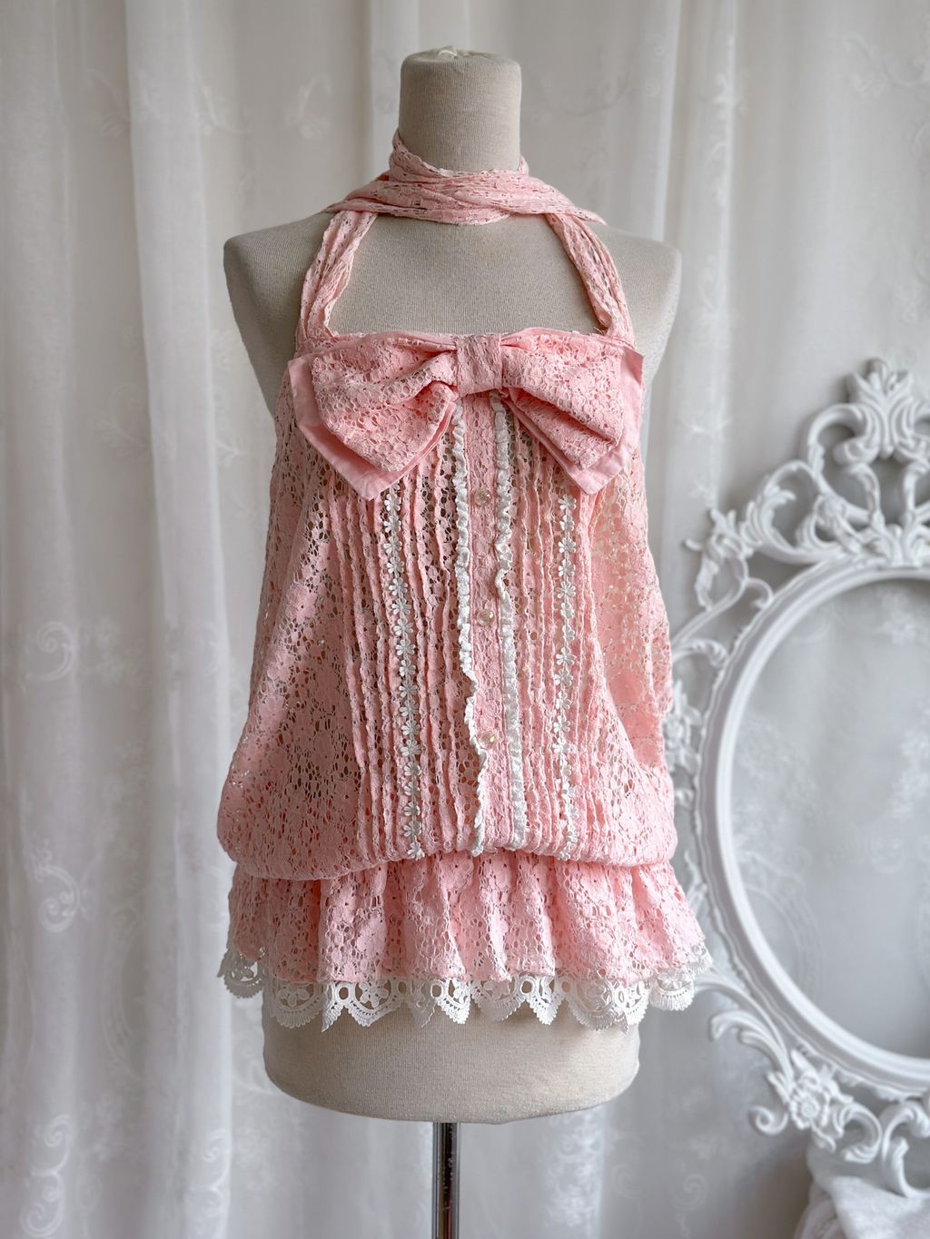 Liz Lisa Ribbon Lace Pink Camisole (S-M) – Violette Wears