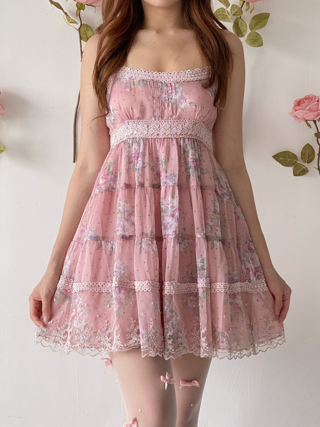 MERCURYDUO - flower dress Mercury Duo Dreamy Floral Dress (S) – Violette Wears