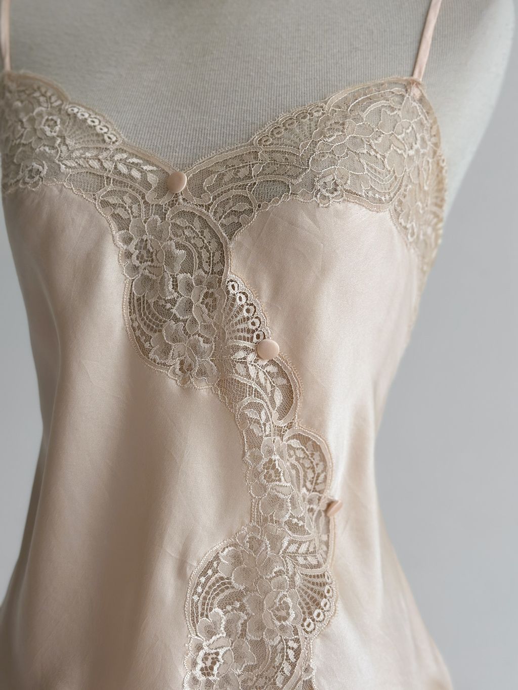 Vintage Christian Dior Silk Lace Camisole (Free Pants) (M-L