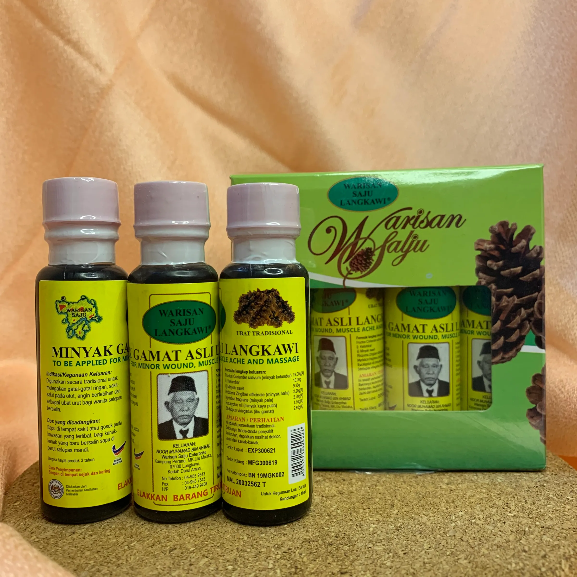 Warisan Saju Langkawi Minyak Gamat Asli 30ml Jamu2u