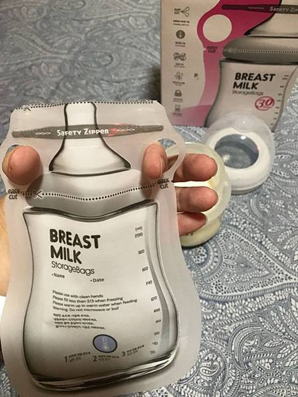 哺乳必備推薦－韓國BAILEY貝睿母乳袋&溢乳墊，孕媽咪待產包準備必讀