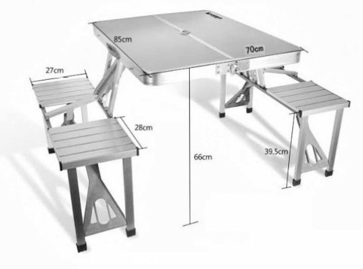 aluminium foldable picnic table