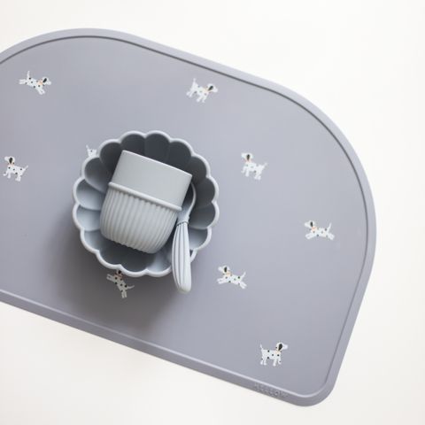 Mellow Silicone Placemat - Dalmatian Bluebell Dinnerware.JPG