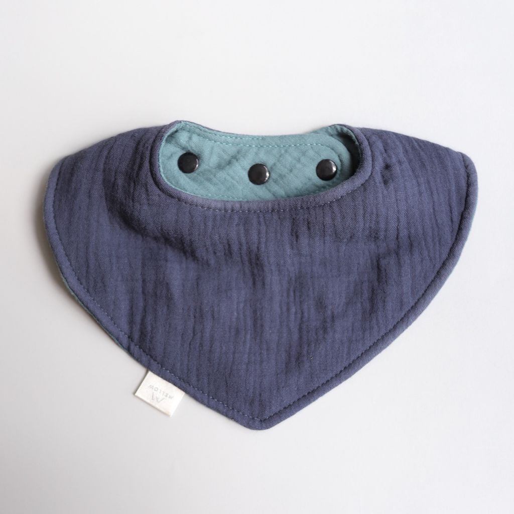 Mellow Reversible Dribble Bib - Lake Midnight.JPG