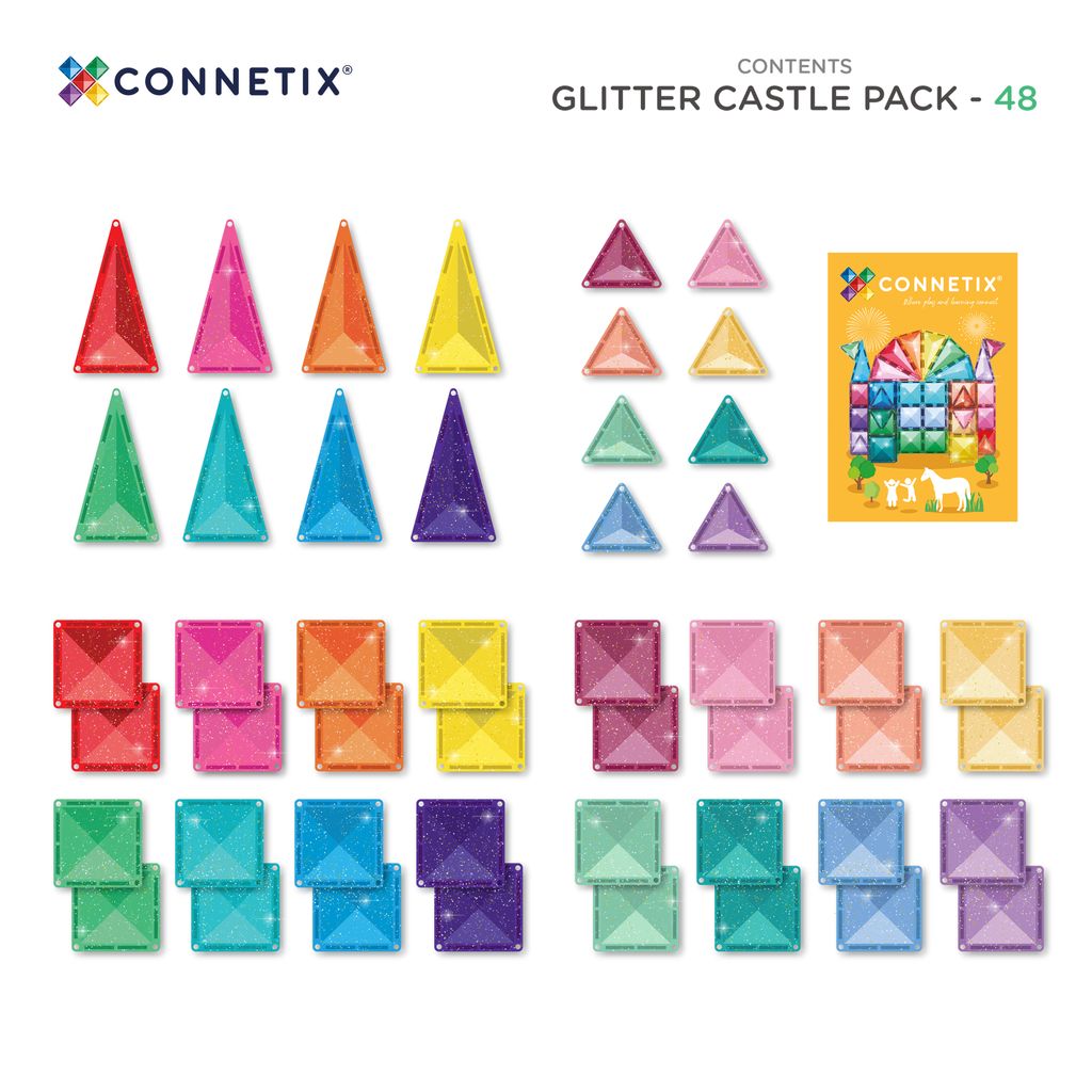 Connetix_Glitter_Castle_Pack_48pc