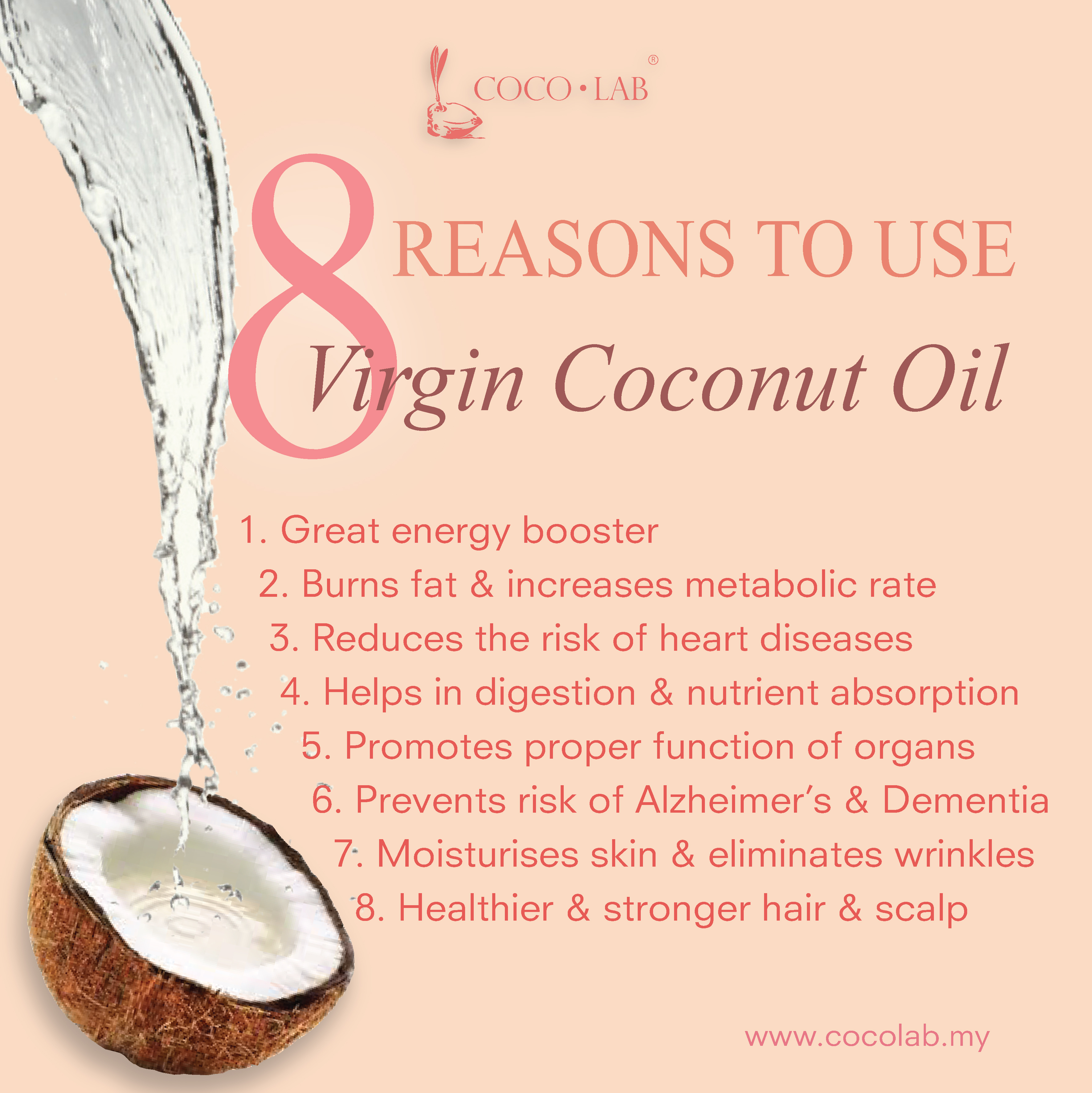 COCOLAB 9 Reasons to use Virgin Coconut Oil VCO immunity