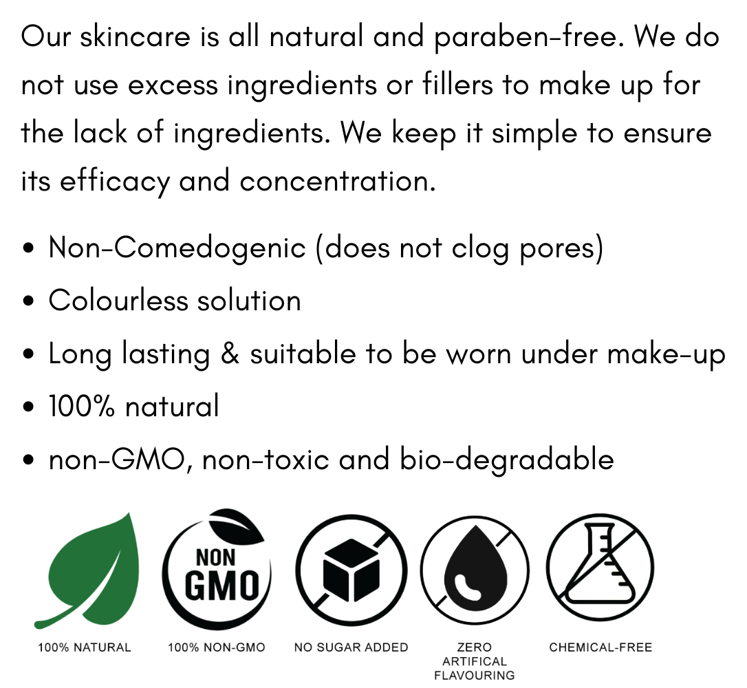 All Natural - No chemicals