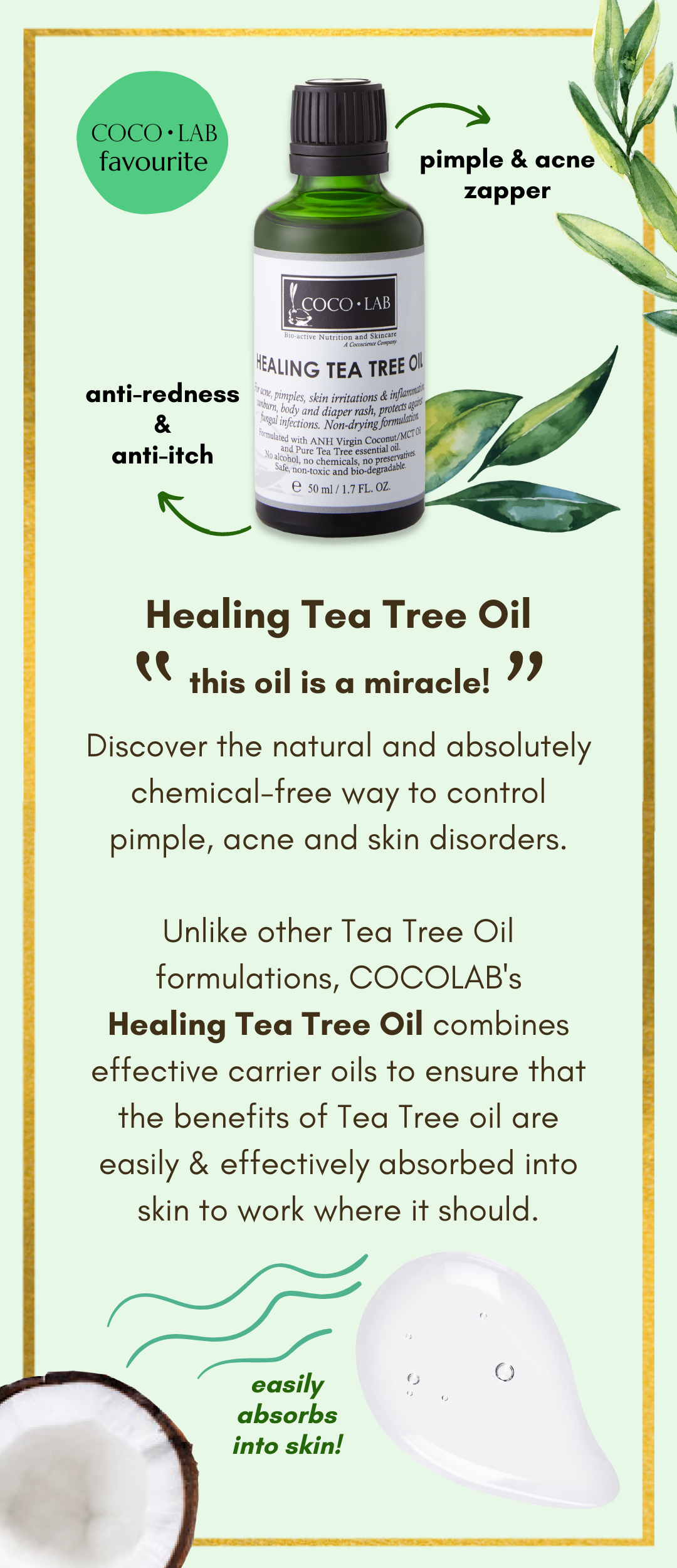 Healing Tea Tree Oil COCOLAB