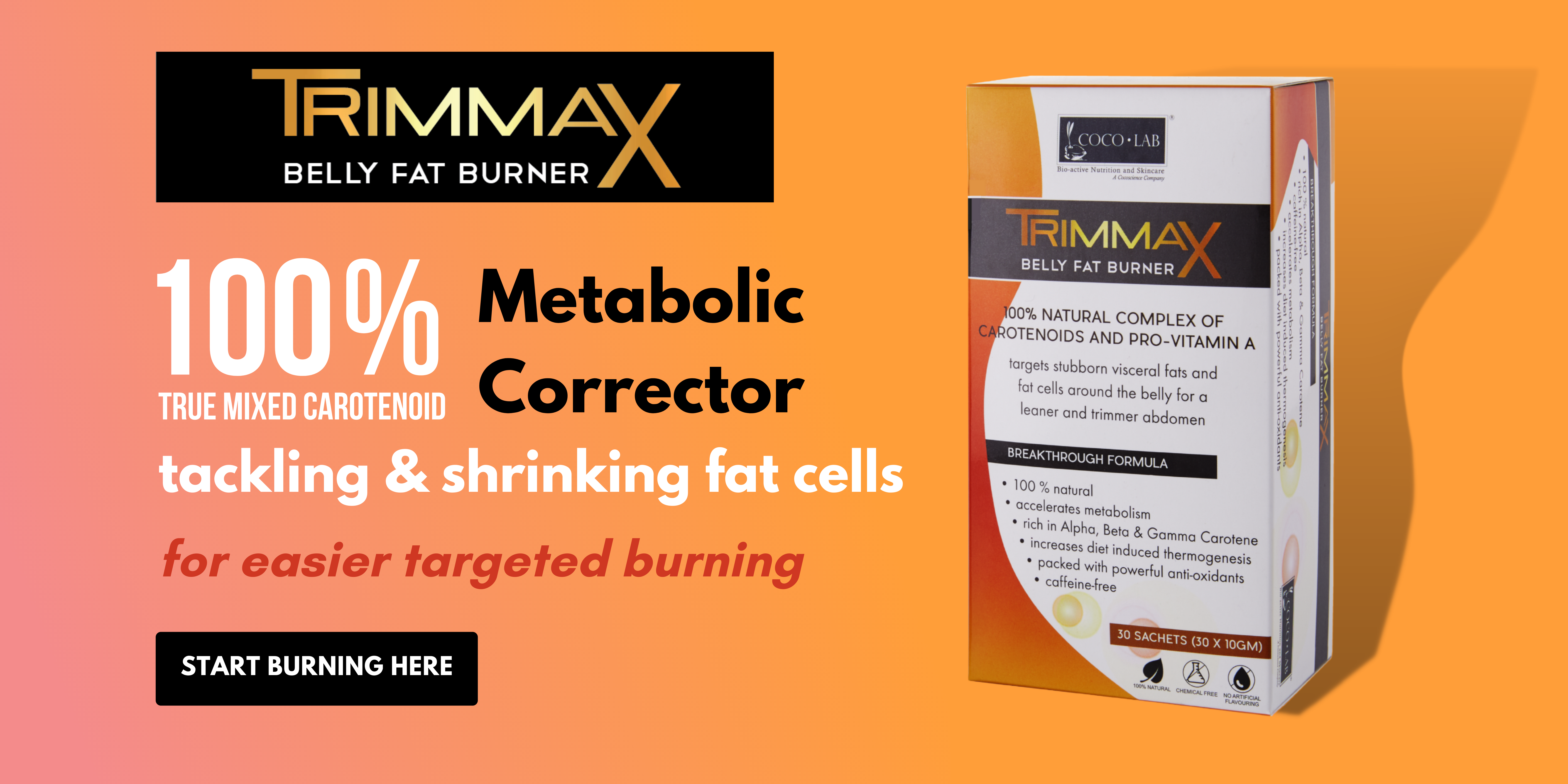 COCOLAB Trimmax Belly Fat Burner - for belly fat burning