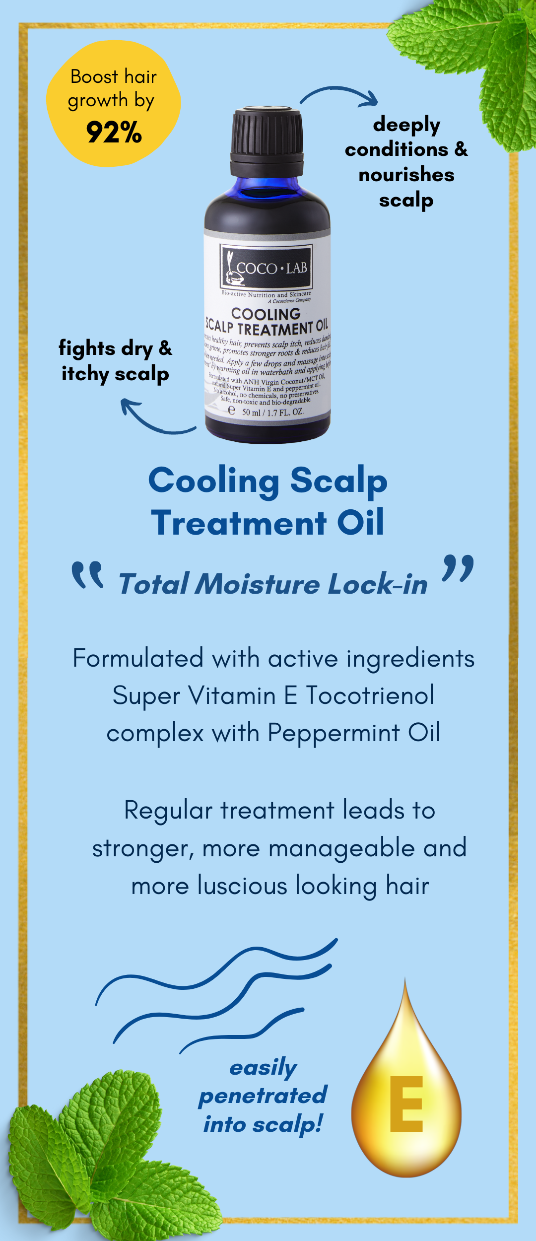 Cooling Scalp Treatment Oil Description