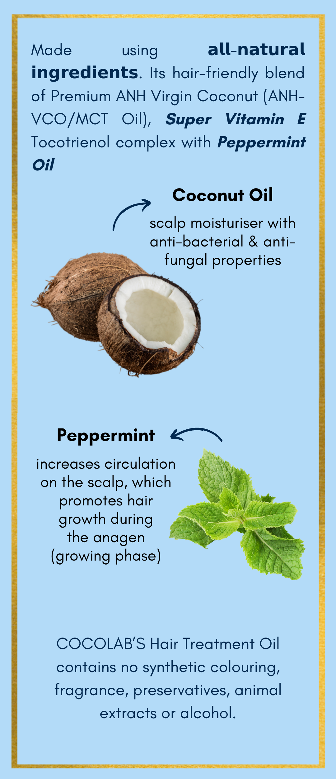 Cooling Scalp Treatment Oil Ingredients