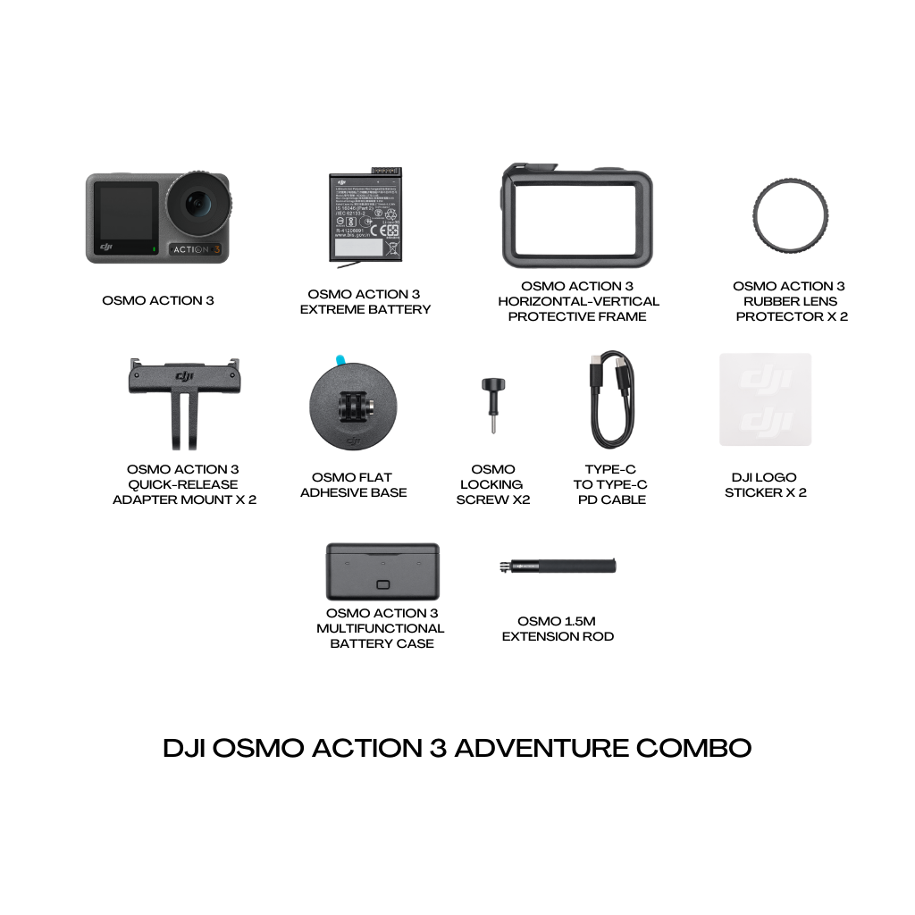 DJI Osmo Action 3 Adventure Combo – DJI Enterprise Authorized