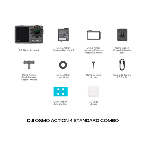 DJI Osmo Action 4 Camera Standard Combo with Action Cycling