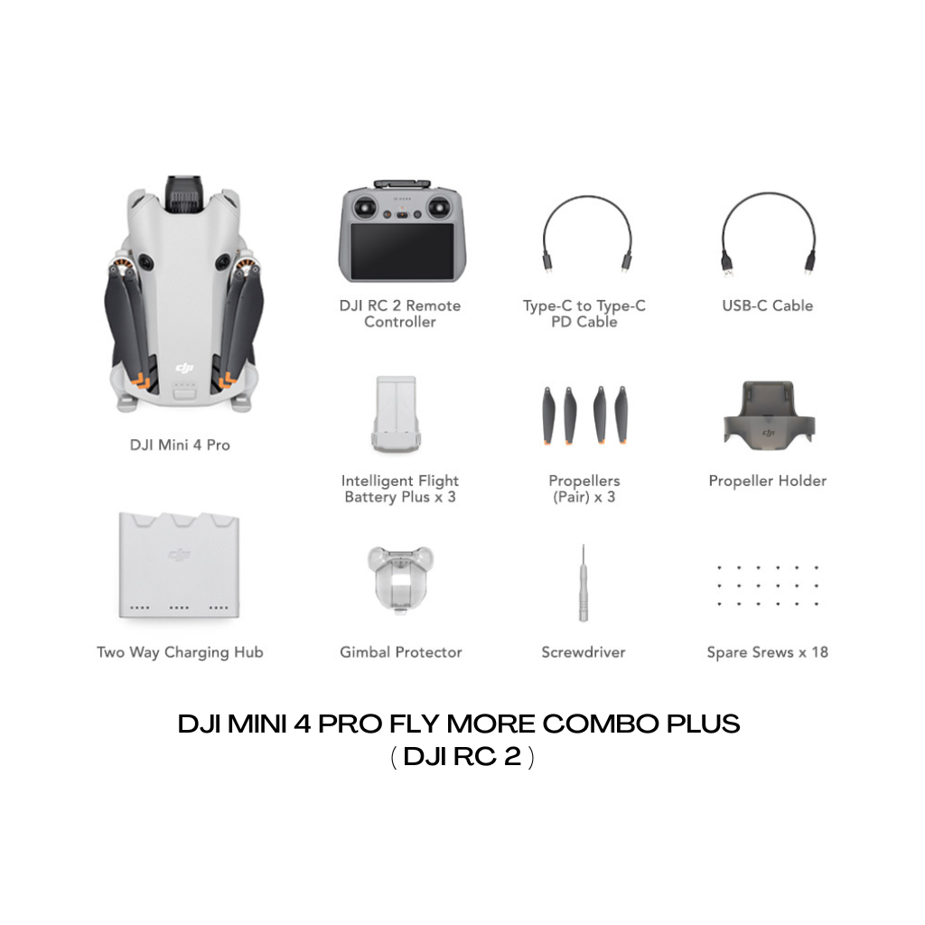 DJI Mini 4 Pro Fly More Combo (DJI RC 2)