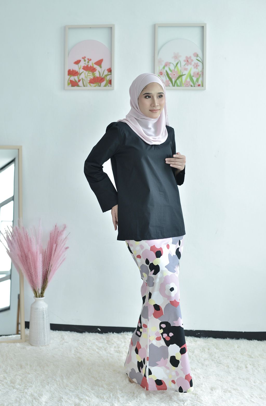 KURUNG KEDAH AWRA BLACK