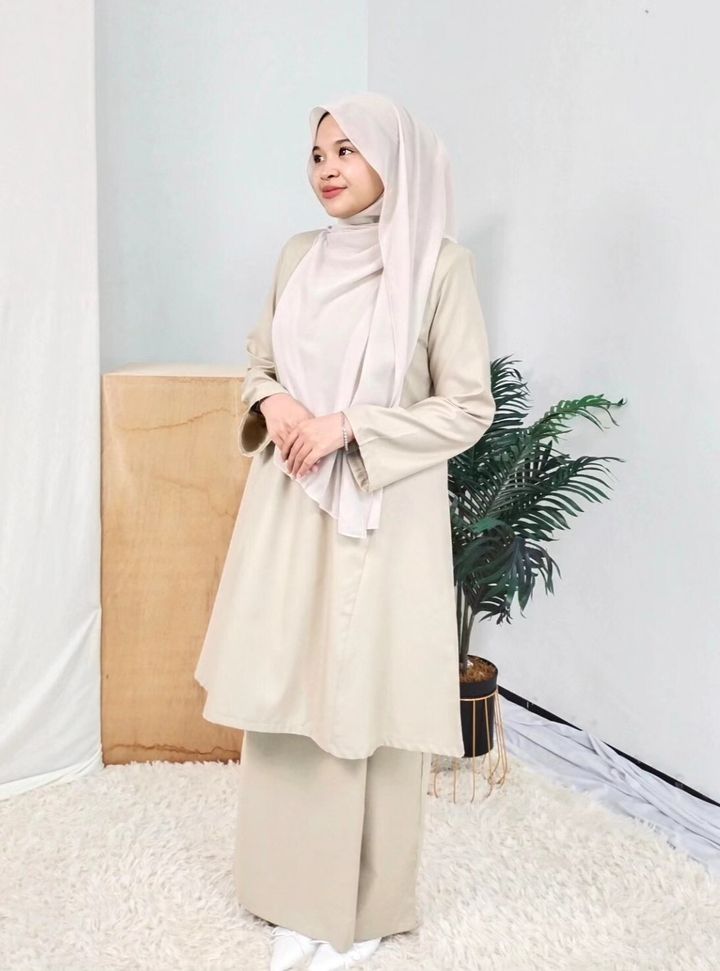 Kurung Pahang Seri Dahlia Nude 4