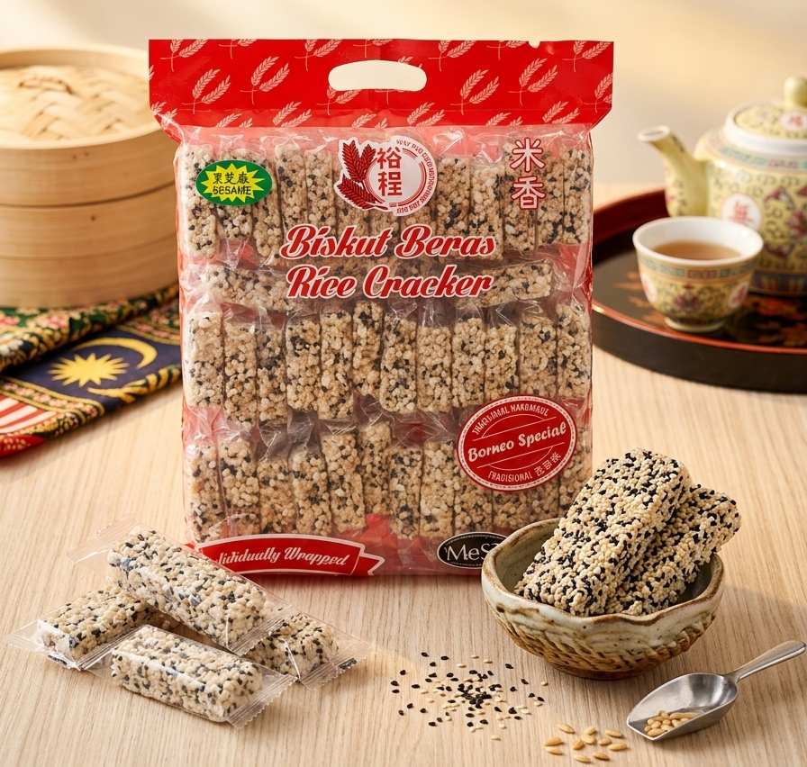 WW RICE CRACKER BLACKSESAME 400G