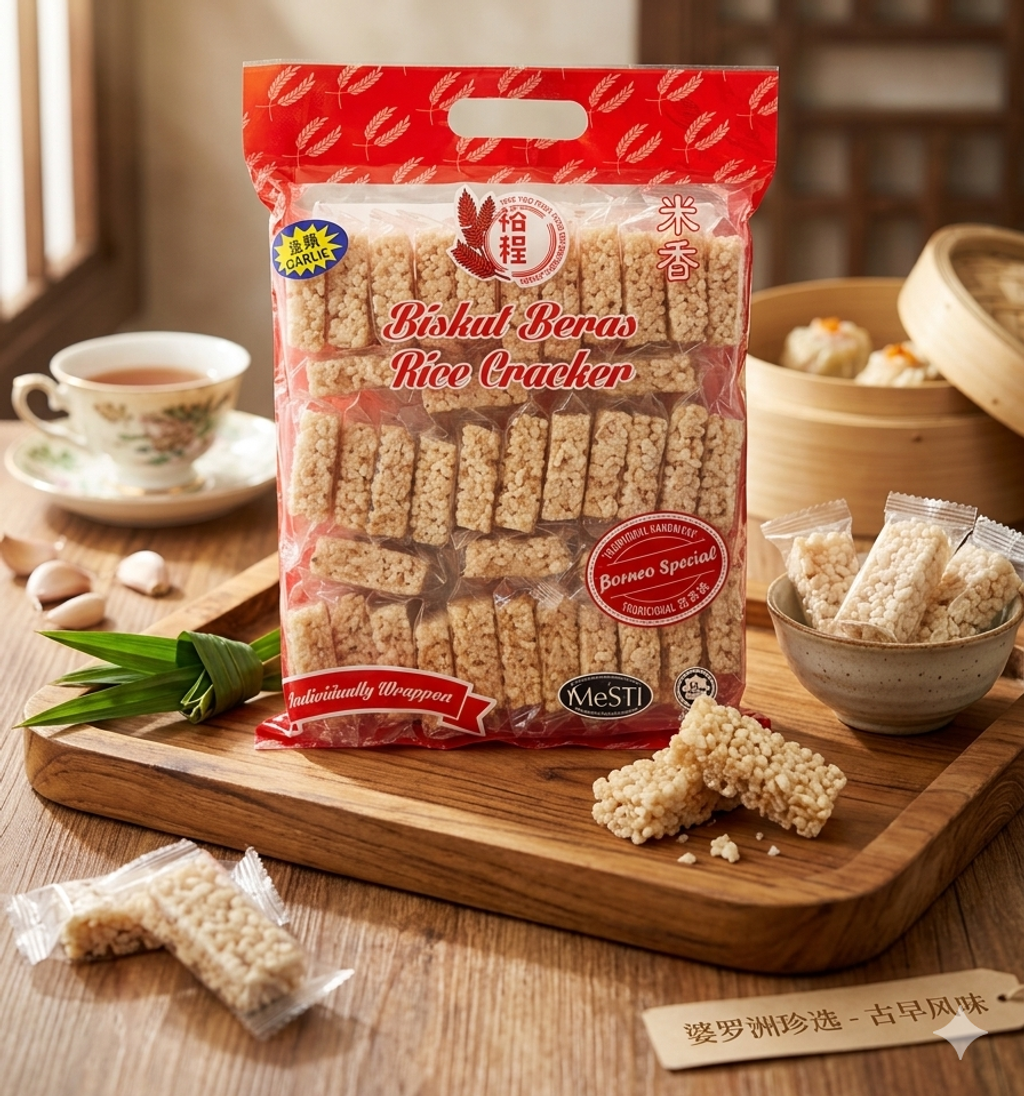 WW RICE CRACKER GARLIC 400G