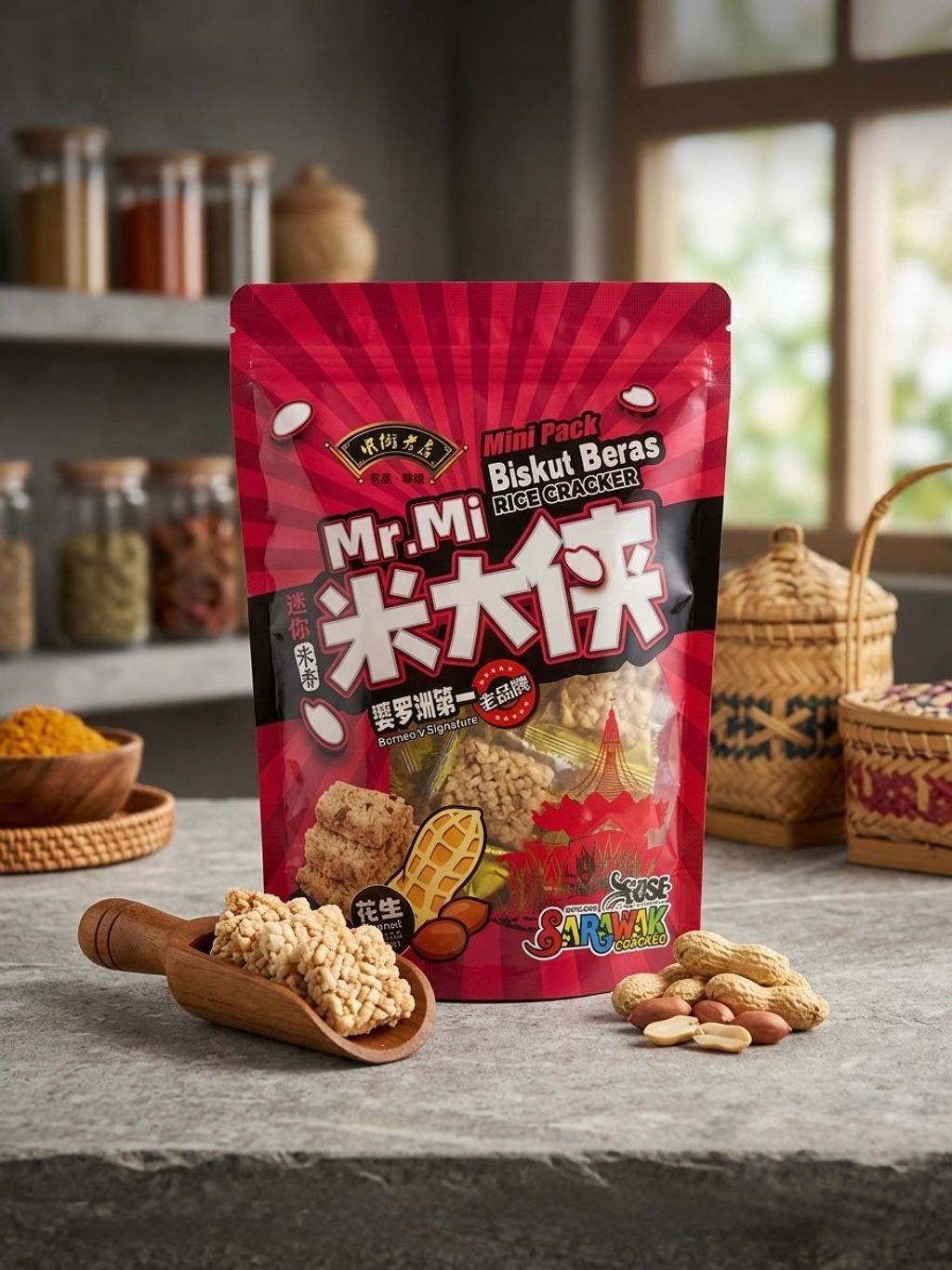 OSE RICE CRACKER PEANUT 180G