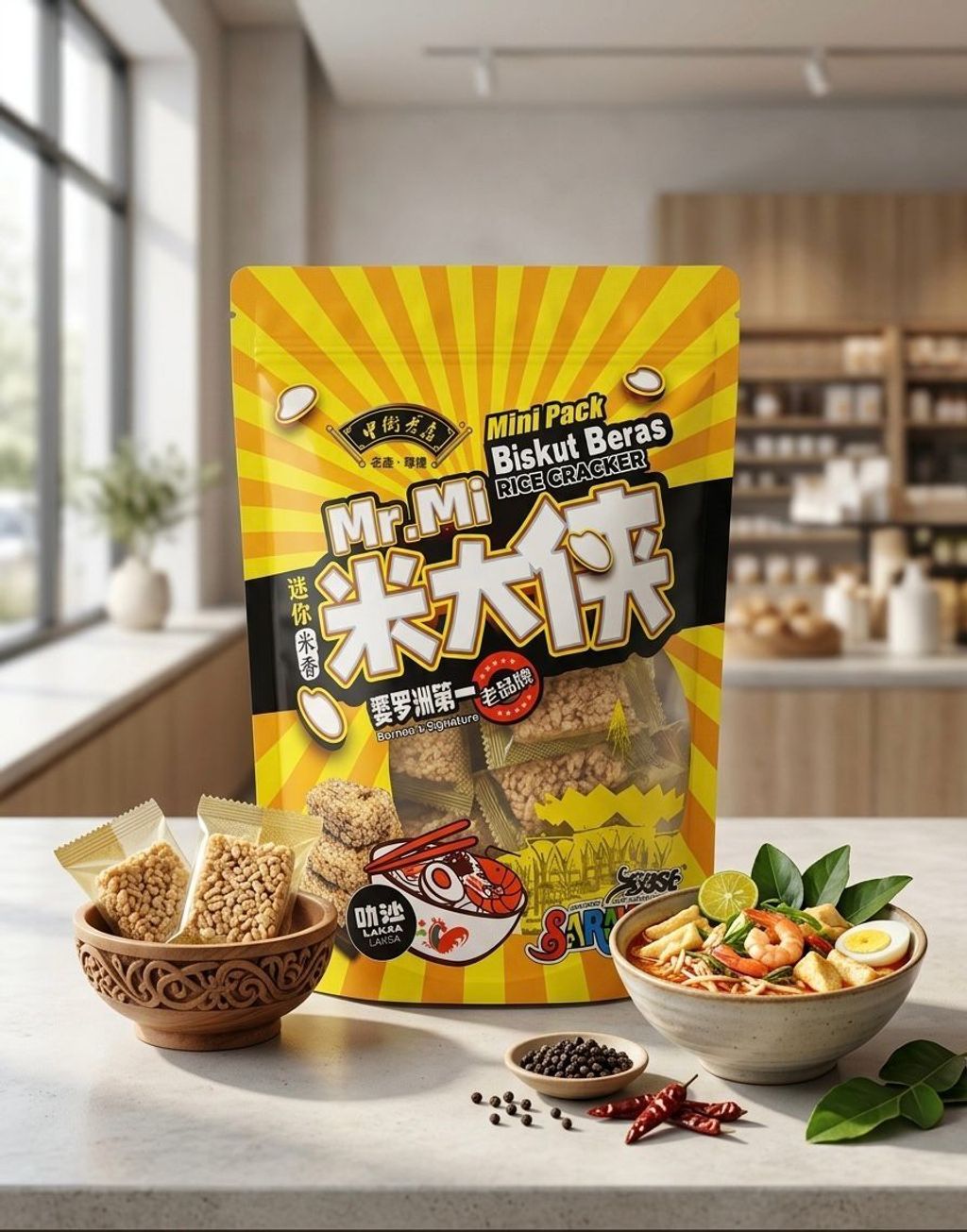 OSE RICE CRACKER LAKSA 180G