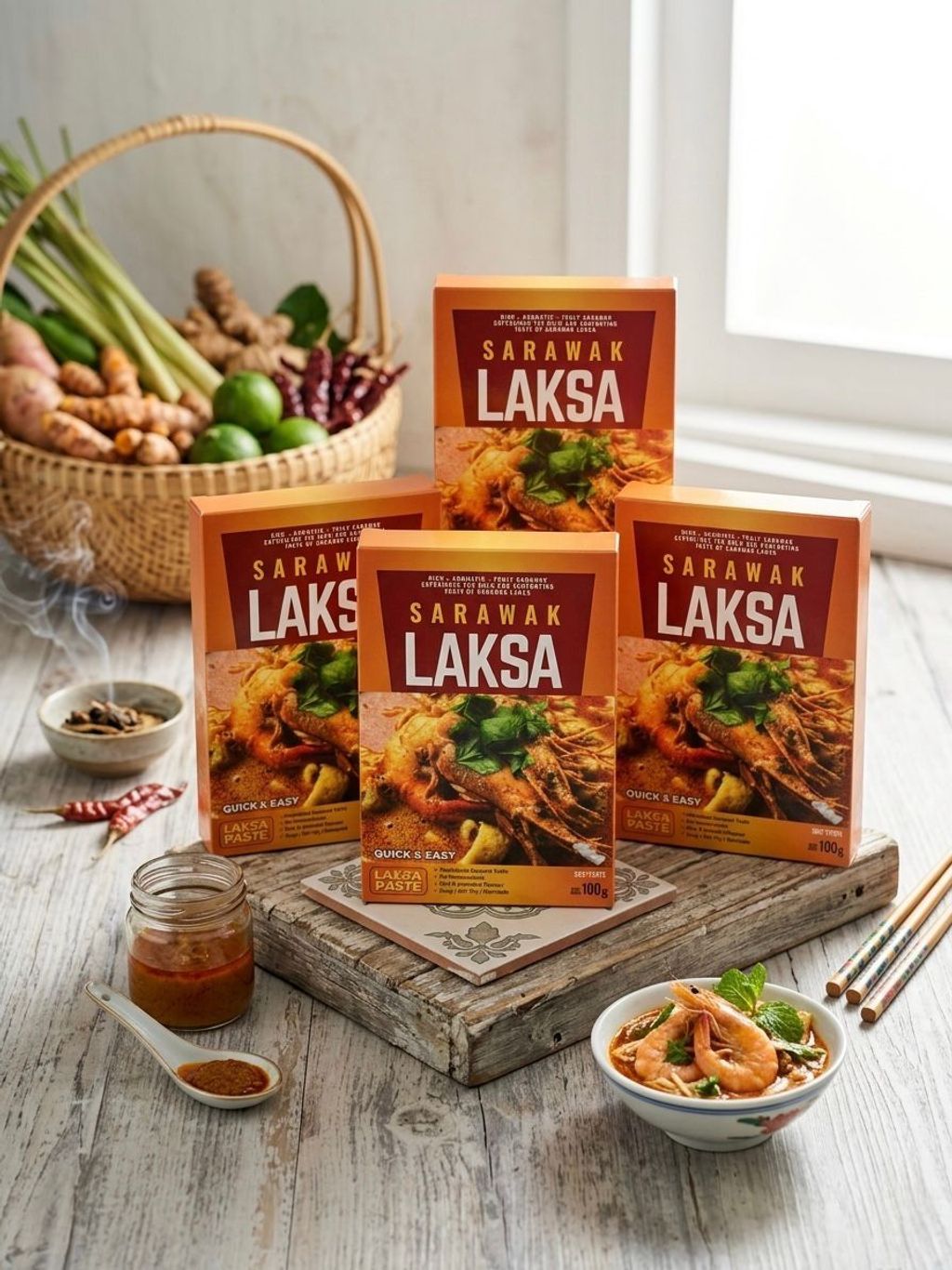 SARANEST LAKSA PASTE 100G 2
