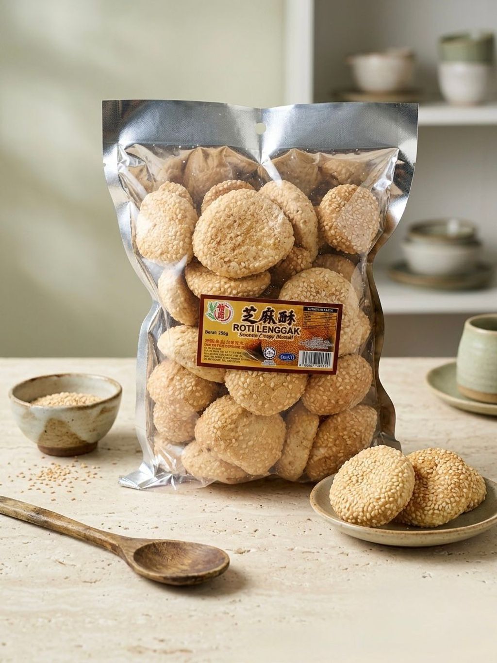 WW SESAME CRISPY BISCUITS 250G