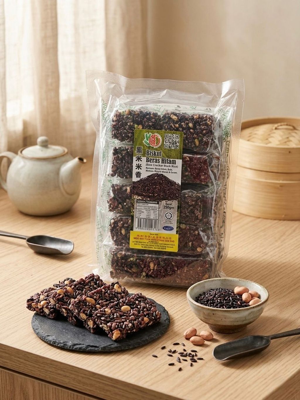 WW RICE CRACKER BLACK RICE 200G