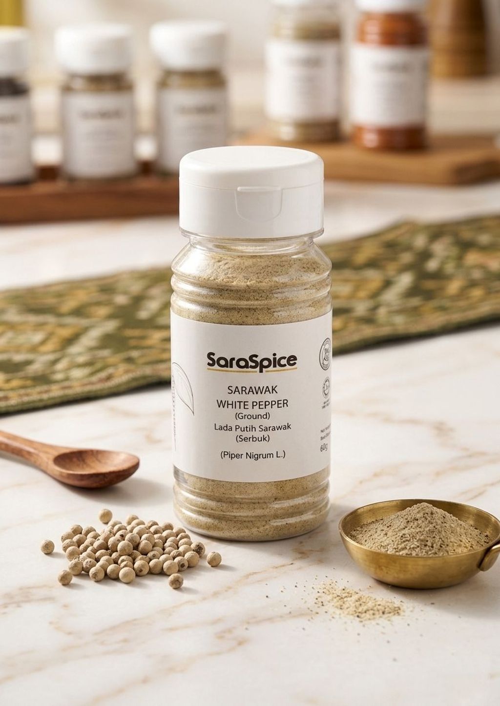 SARASPICE WHITEPEPPER 60G 2