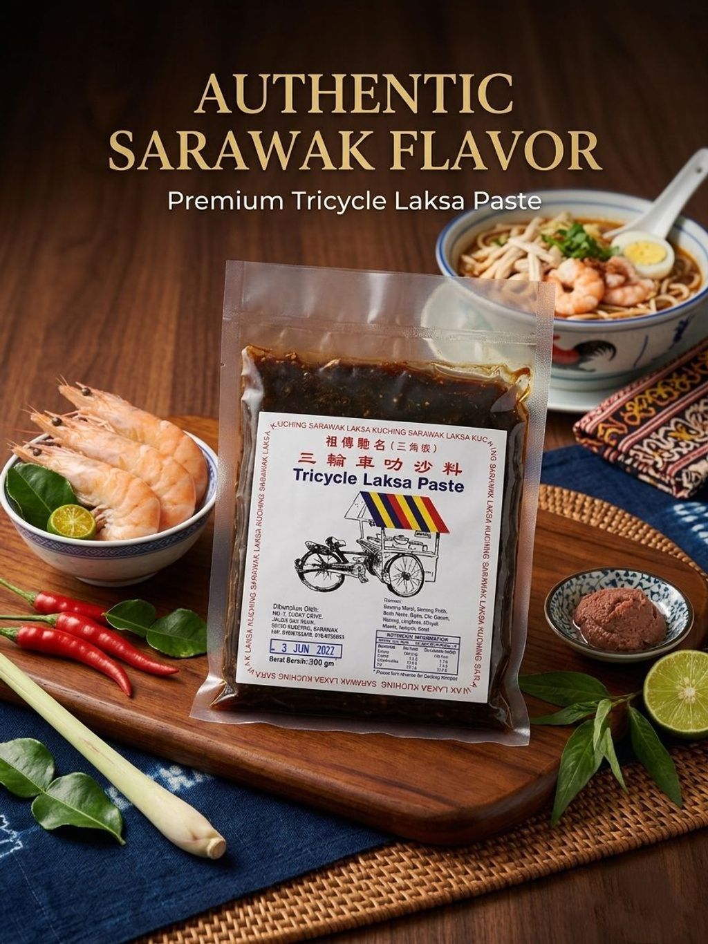 TRICYCLE LAKSA 300G