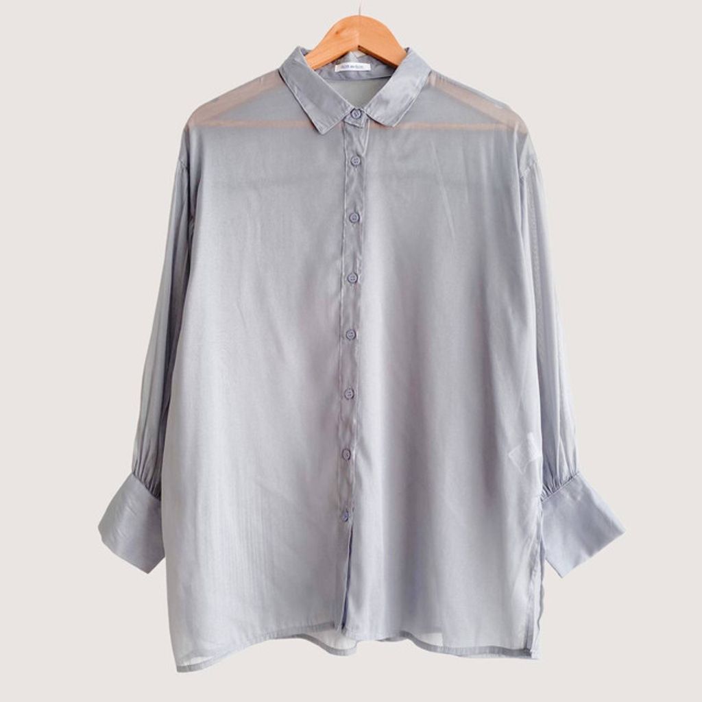 Light Grey Sheer Top (C95MD) Nedira.kl