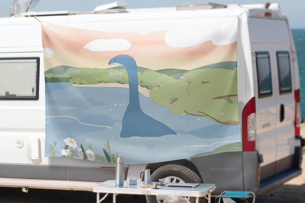 風景掛布風格露營美學露營裝飾帳篷掛布裝飾掛布房間掛布牆壁掛布背景掛布