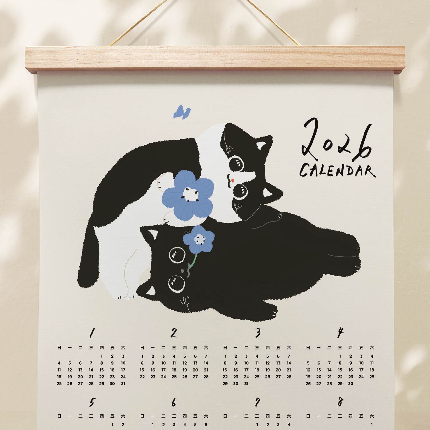 2026年曆-黑賓貓-2