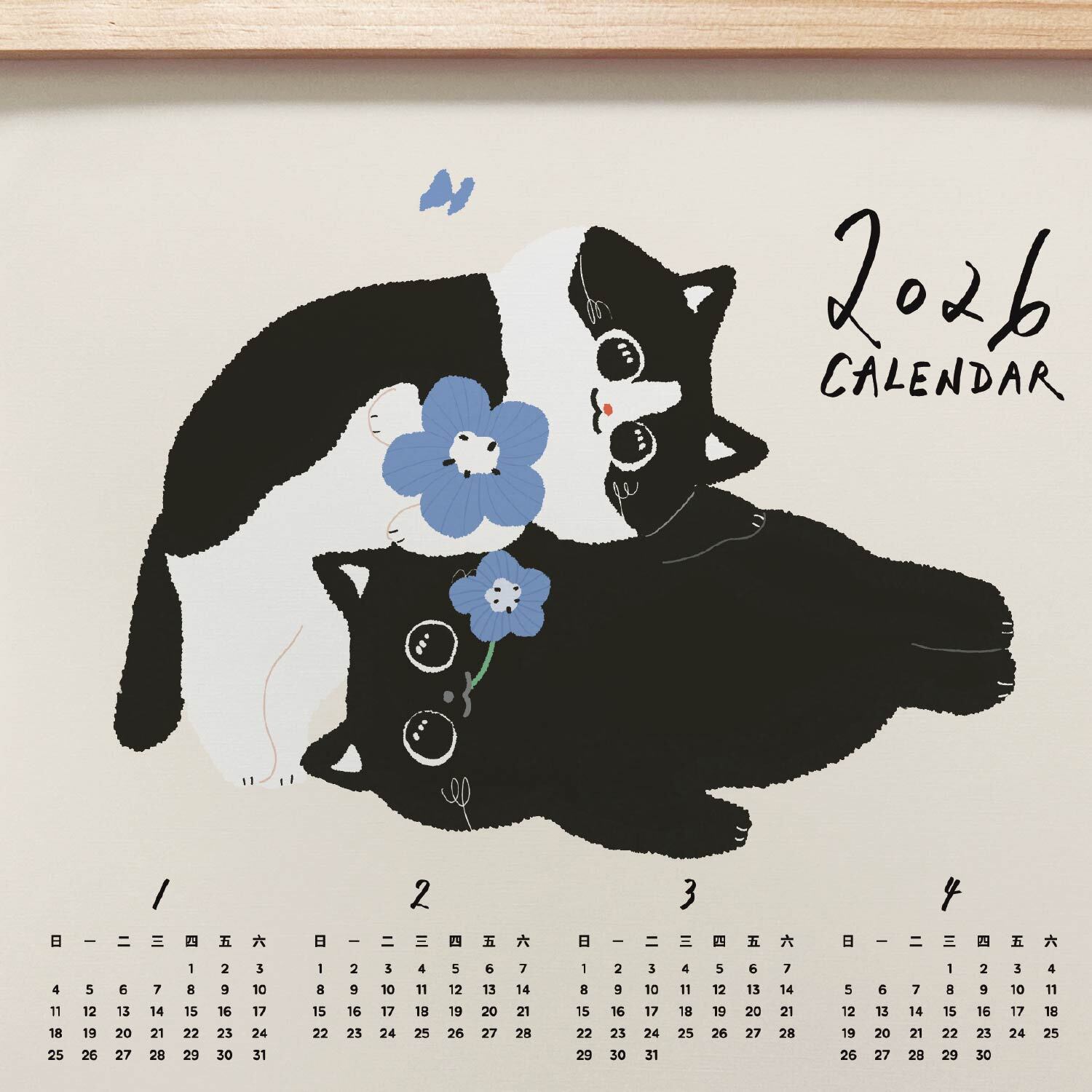 2026年曆-黑賓貓-3