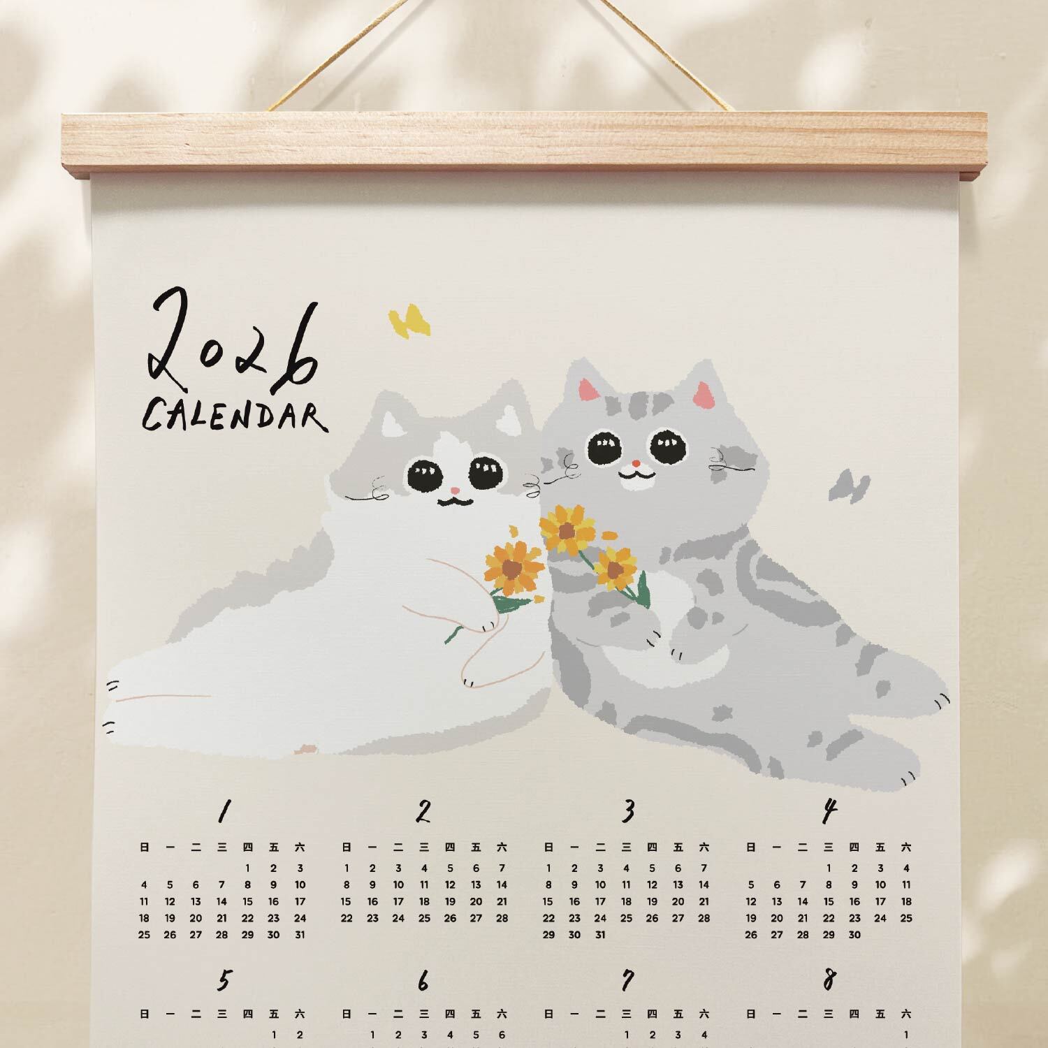 2026年曆-灰布貓-2