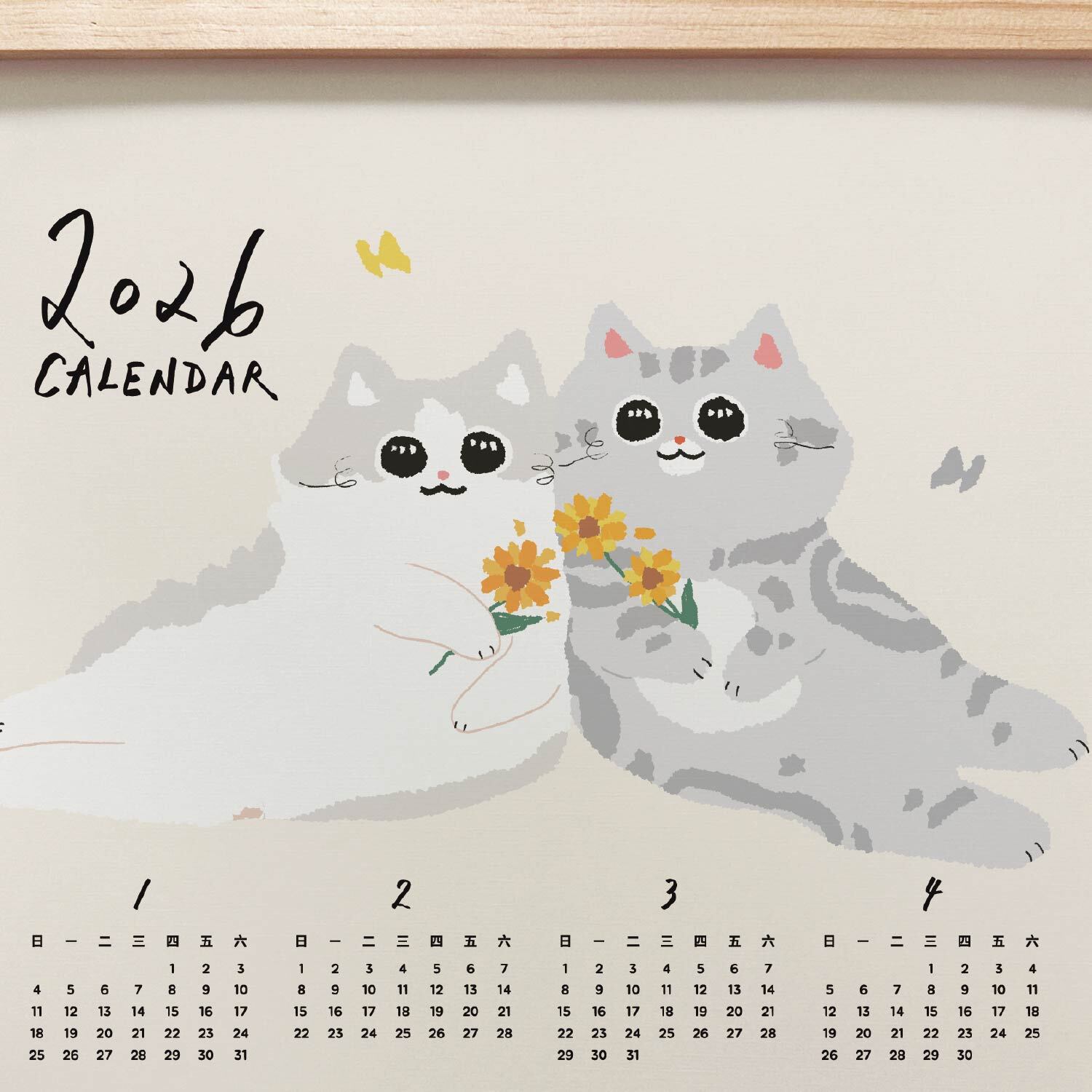 2026年曆-灰布貓-3