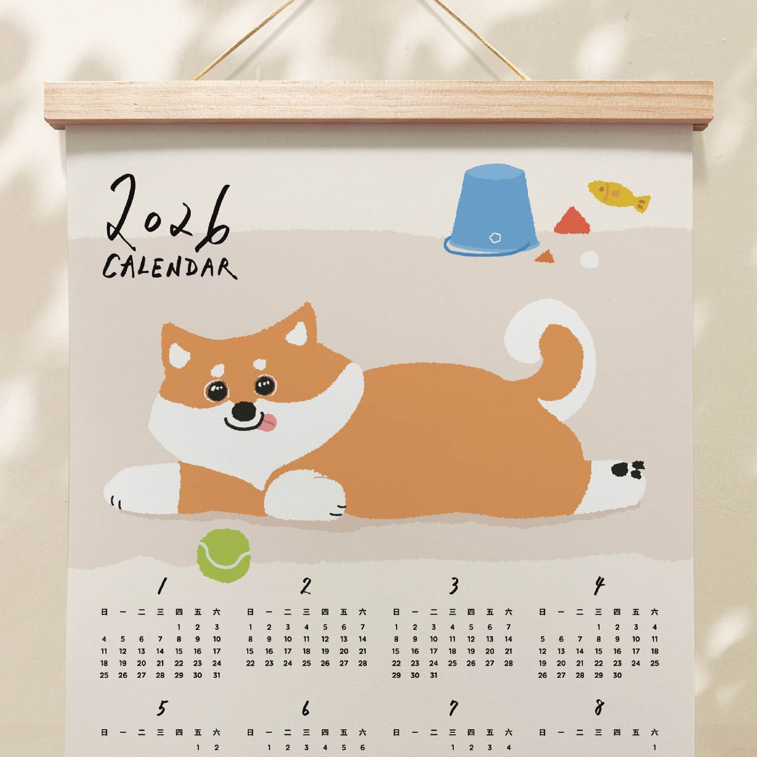 2026年曆-柴犬-2