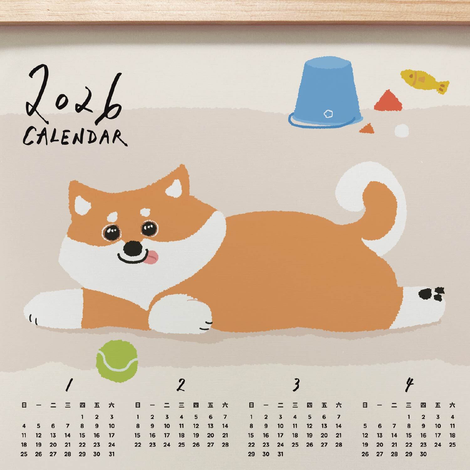 2026年曆-柴犬-3