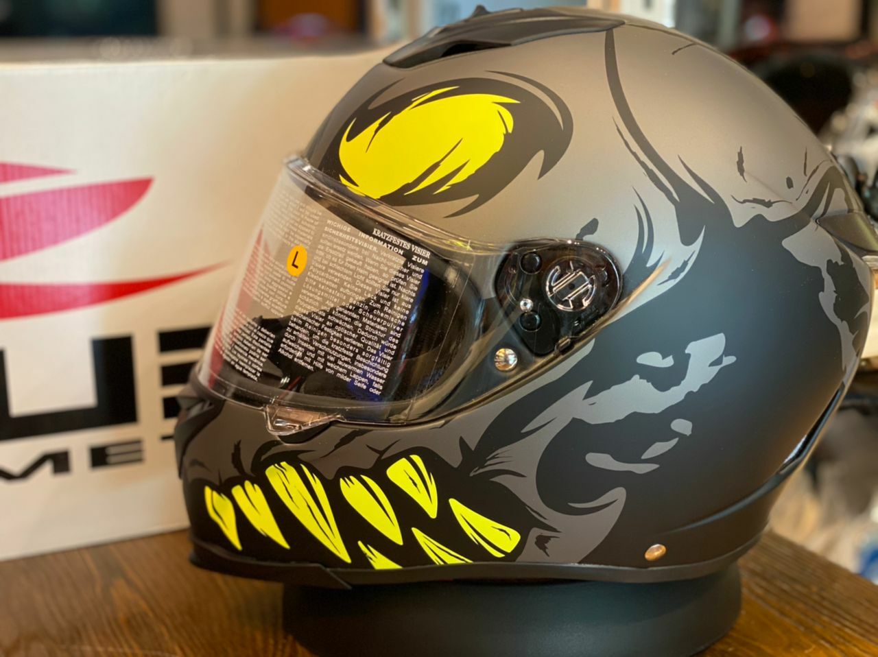 ZEUS HELMET GJ1900 MATT FULLFACE VENOM FLO VANDERS HELMET