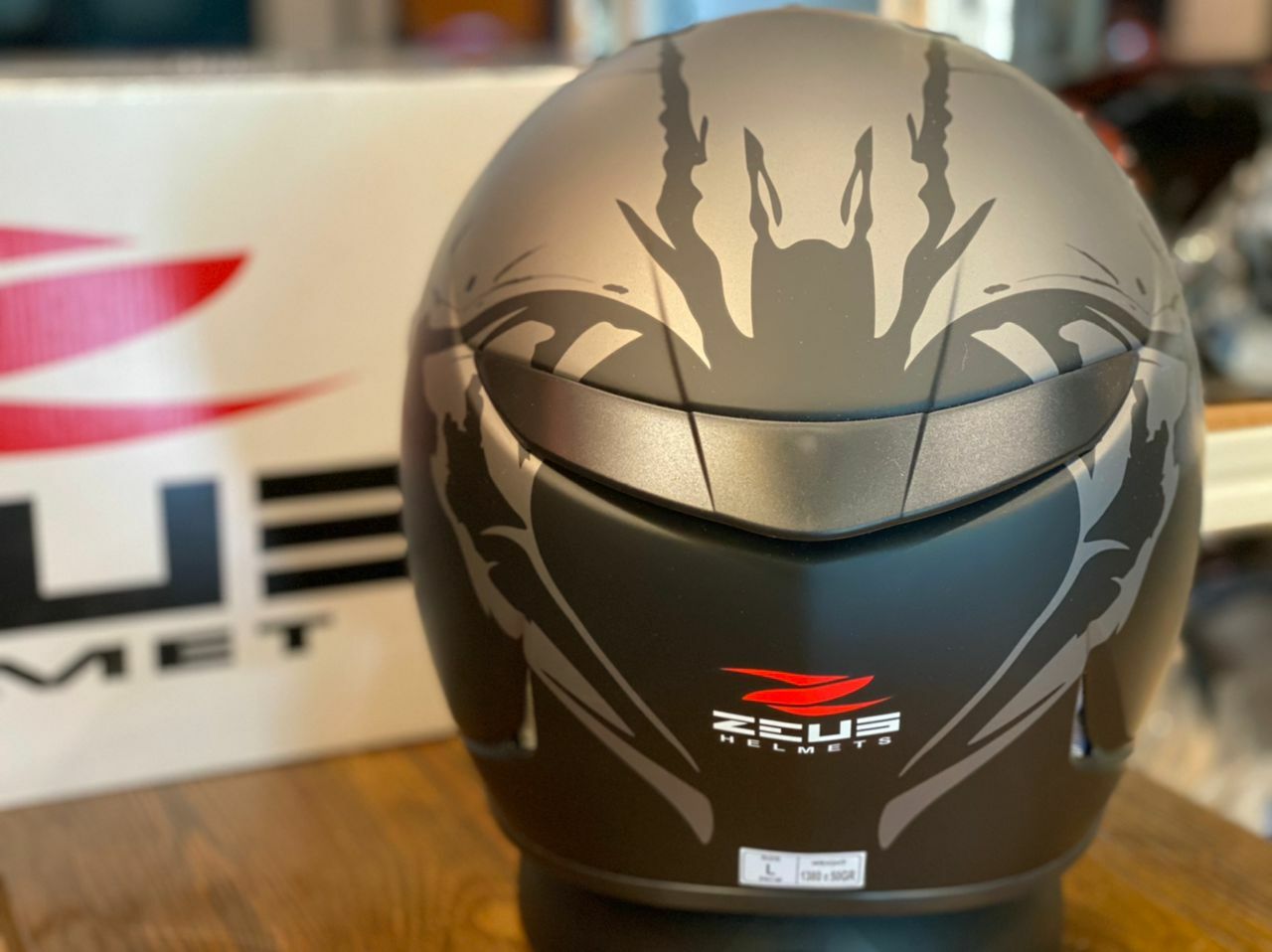 ZEUS HELMET GJ1900 MATT FULLFACE VENOM FLO VANDERS HELMET