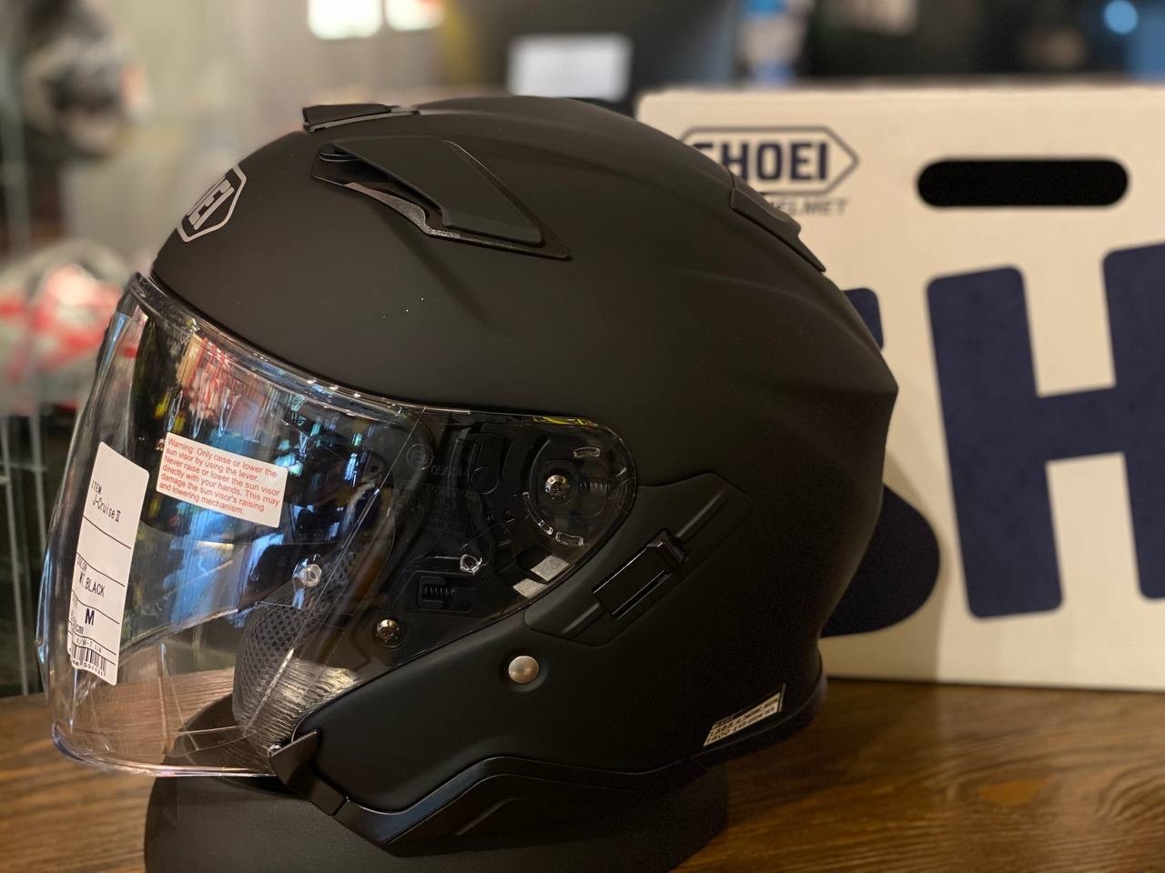 SHOEI JCRUISE2 MATT BLACK VANDERS HELMET