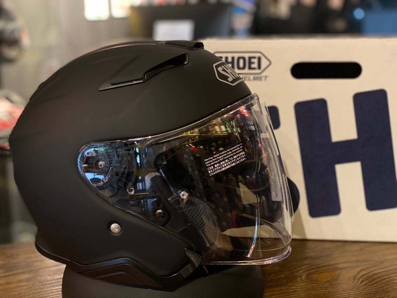 SHOEI JCRUISE2 MATT BLACK VANDERS HELMET